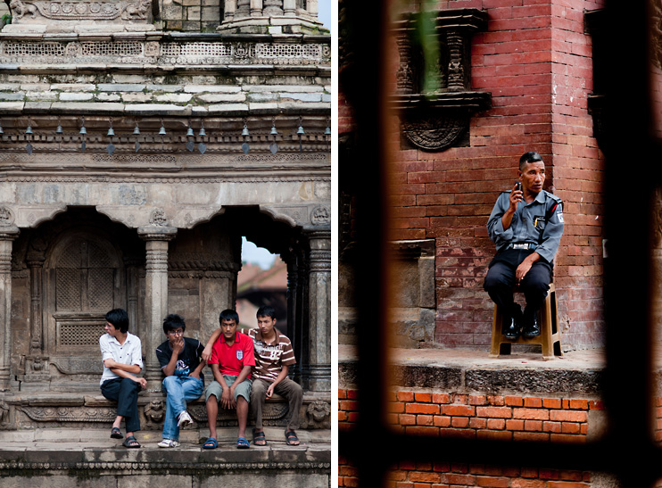 Bhaktapur, Durbar Square, Guard, Nepal, Window