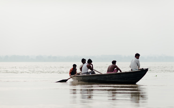 Boat, India, River Ganges, Varanasi